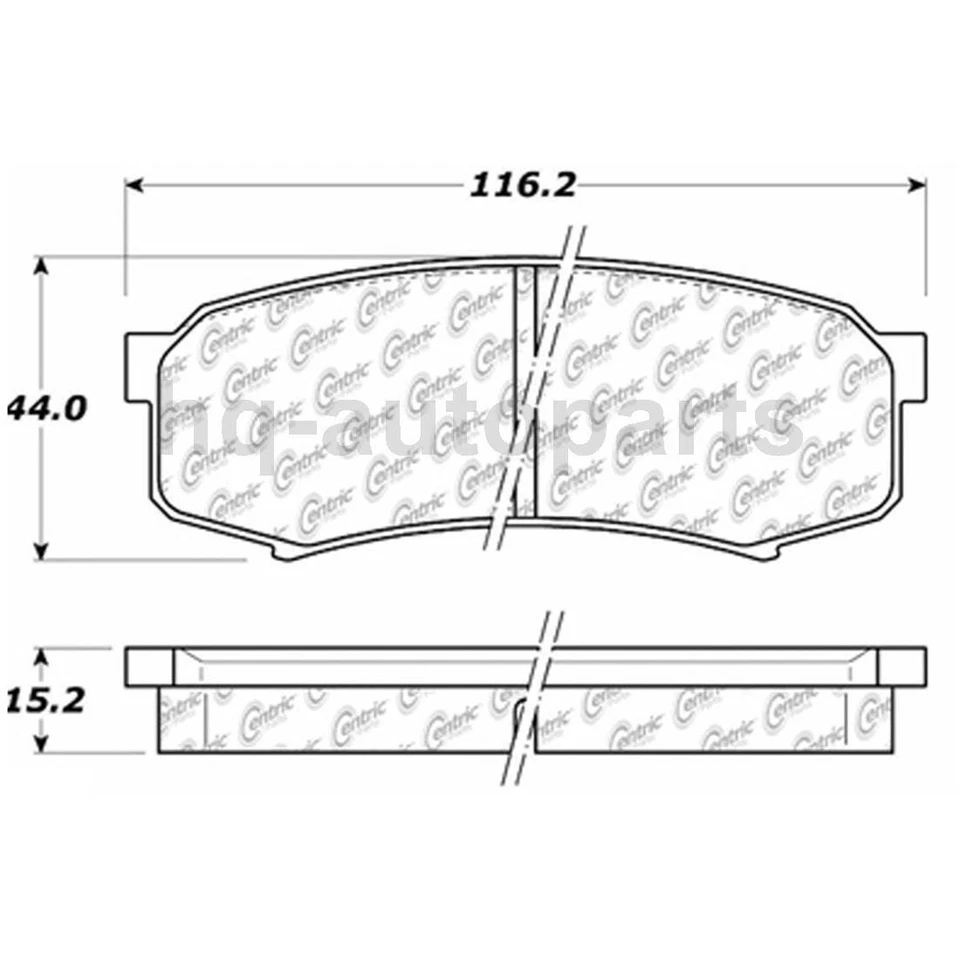 Pastillas de freno para Toyota FJ Cruiser 4,0 L 2014 2013 2012 2011 2010 2009 2008 2007 Foto 2 de 4