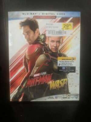 Marvel's Ant-Man and the Wasp (Blu-ray + Digital) Paul Rudd NEW W/ SLIP shelf148