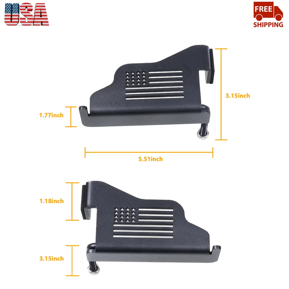 Foot Pegs Door Hinge Feet Rest Pedals Accessories For Jeep Wrangler TJ 1997-2006 Foto 2 de 4