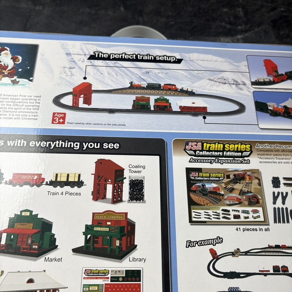 USA Train Series Collector's Ed Christmas Express Steam Locomotive 4-4 ...