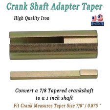 7/8 Crank Shaft Adapter Taper Kit to 1" Generator Pressure Washer Engine Bushing