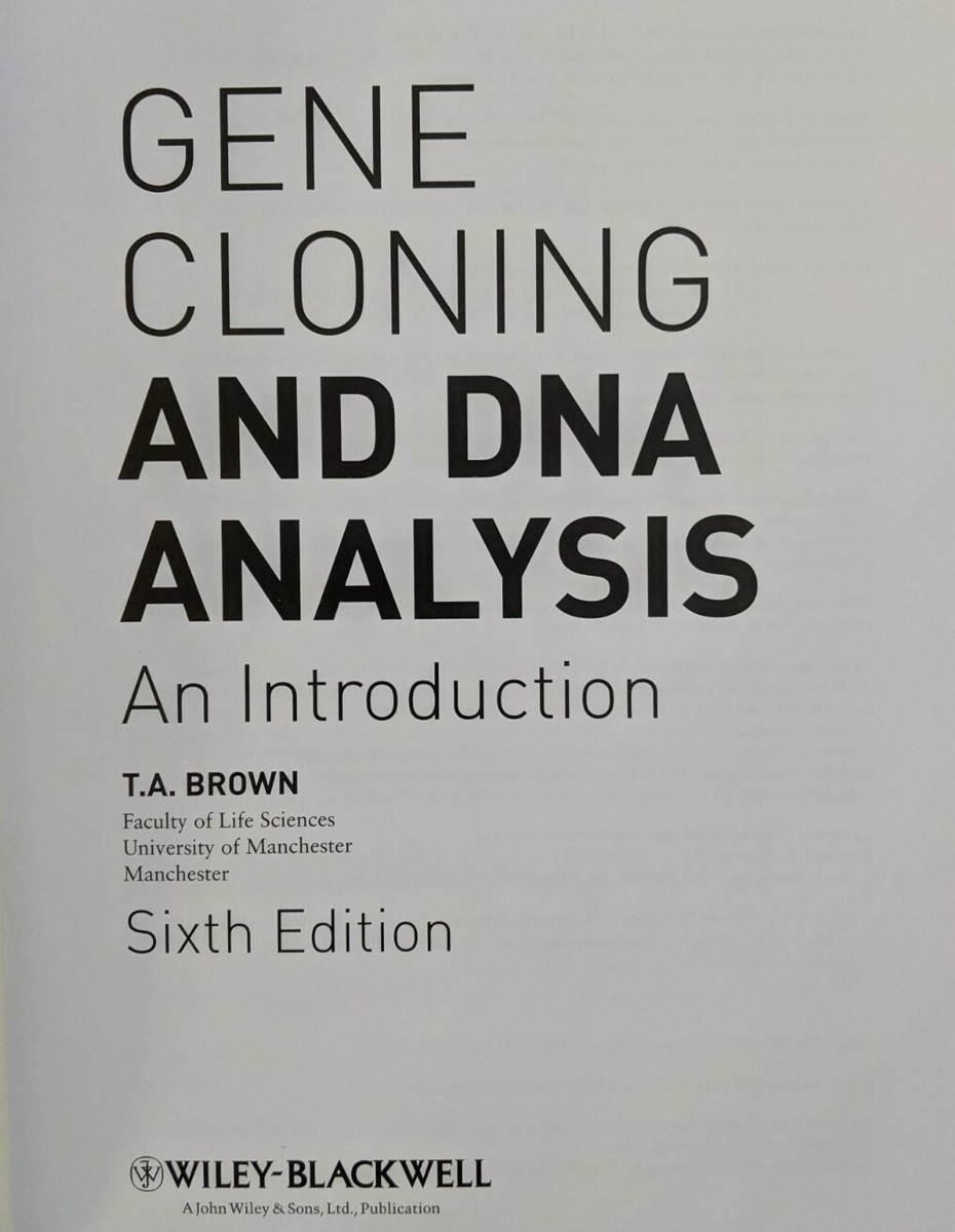 Gene Cloning and DNA Analysis: An Introduction 9781405181730