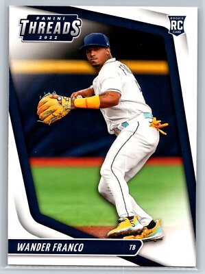 2022 Panini Chronicles Threads Wander Franco Rookie Tampa Bay Rays RC #3