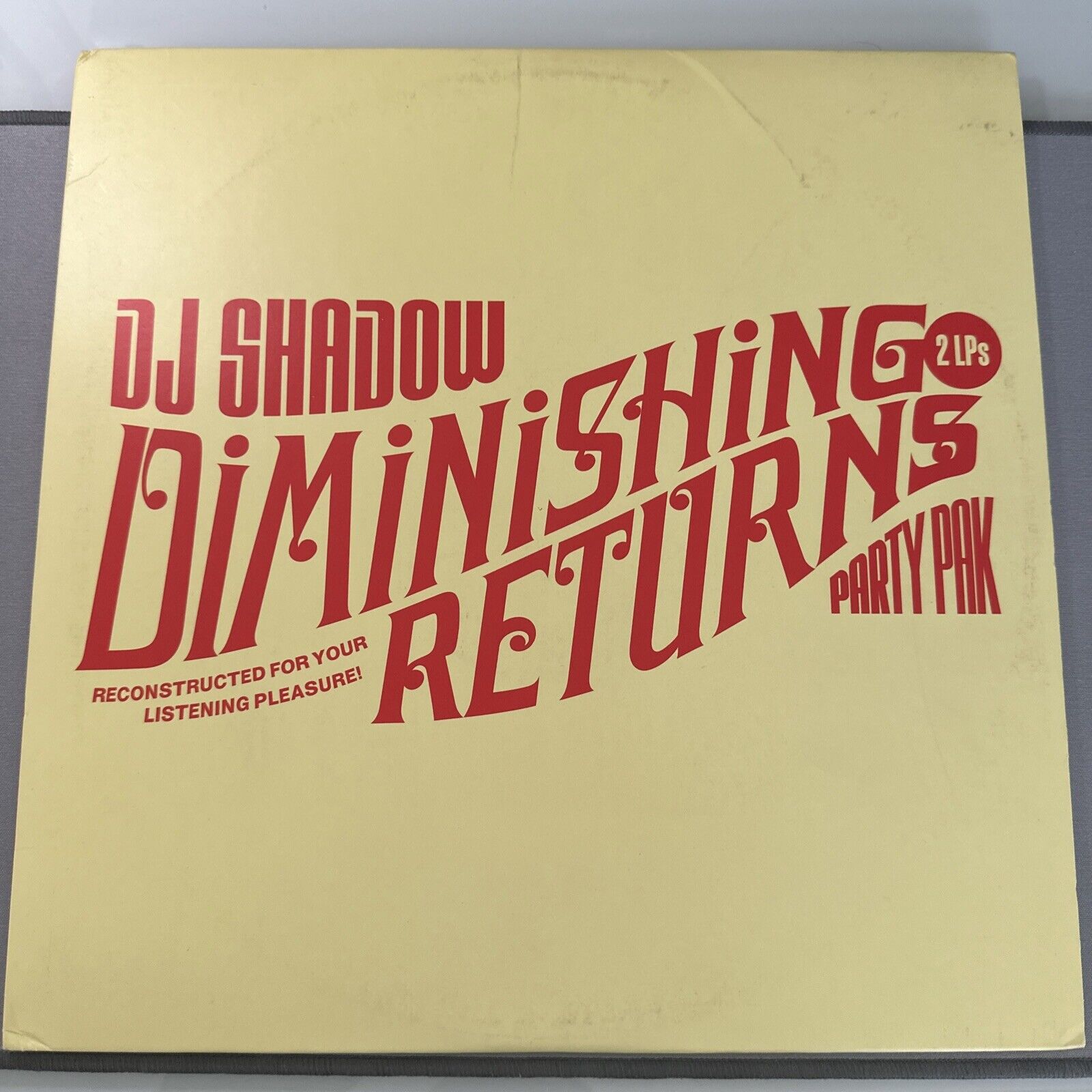 DJ Shadow -  Diminishing Returns - Party Pak - 2LP Vinyl