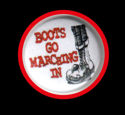 Boots go marching in ''BUTTON''Oi! Oi! Oi!/Skin/Way of Life/Boots&Braces/Anstecker