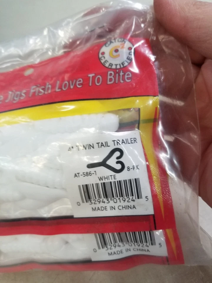 6 Pacotes - Arkie Twin Tail Trailer 3 em 8pk Bass Crappie Soft Bait Jig - Imagem 2 de 4