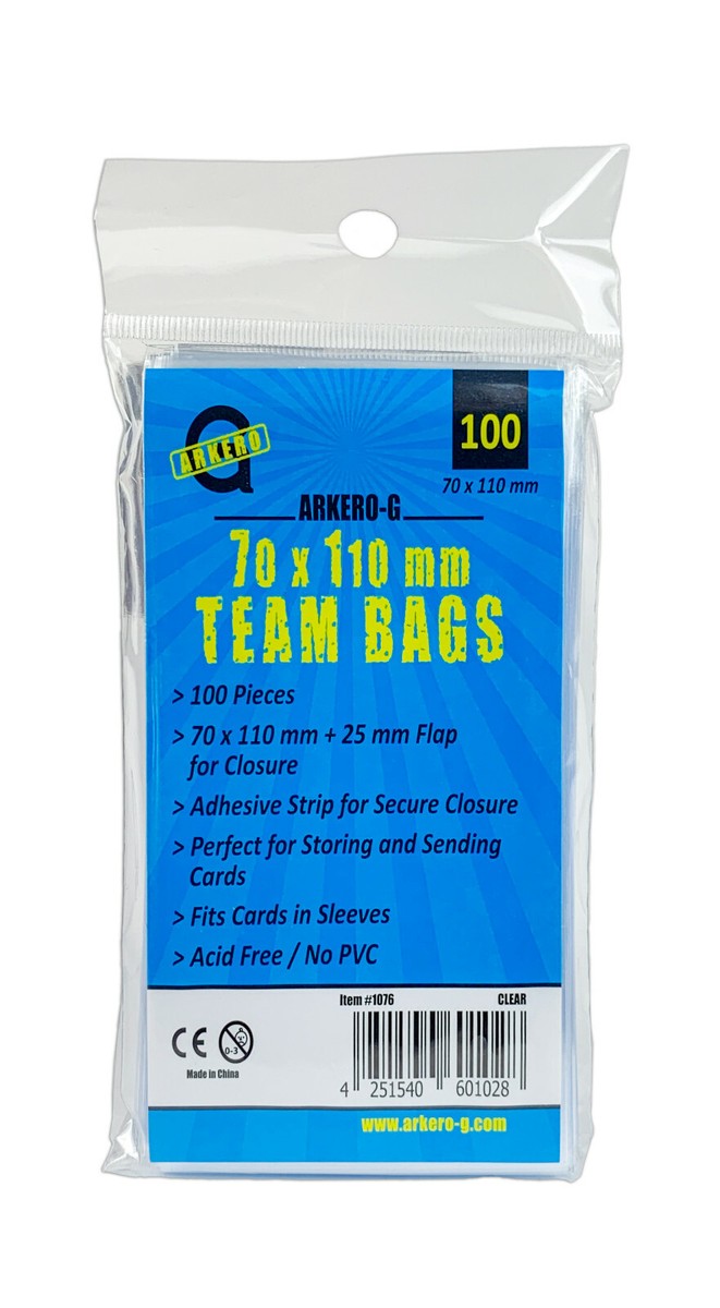 Psa Pokemon Arkero-G Team Bags: Durchsichtig (100 Wiederverschließbare Karten Sleeves - Foto 4