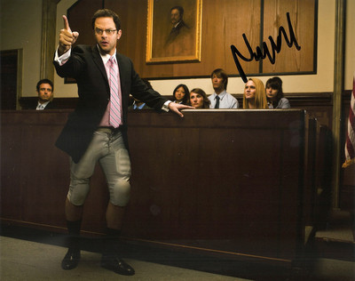 NICK KROLL ORIGINAL AUTHENTISCH SIGNIERT THE LEAGUE 10 X 8 FOTO AFTAL & UACC [12331]