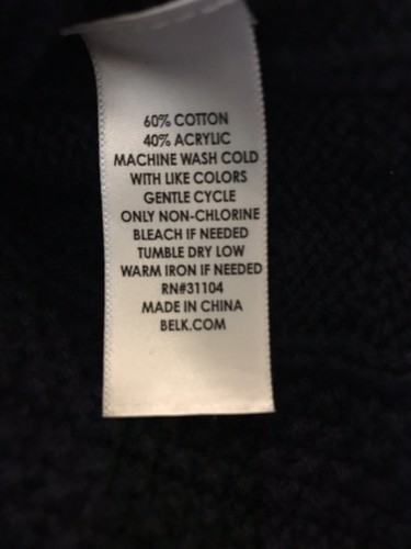 Maglione donna Crown & Ivy XS blu spalle fredde maglia cavo cappuccio $65,50 - Foto 9 di 10