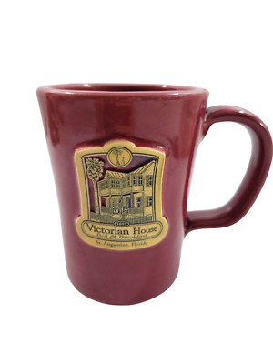 Deneen Pottery Mug 2023 Victorian House B&B St Augustine FL Red Stoneware