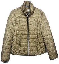 Womens Everlast Beige Full Zip Puffer Jacket Size Medium
