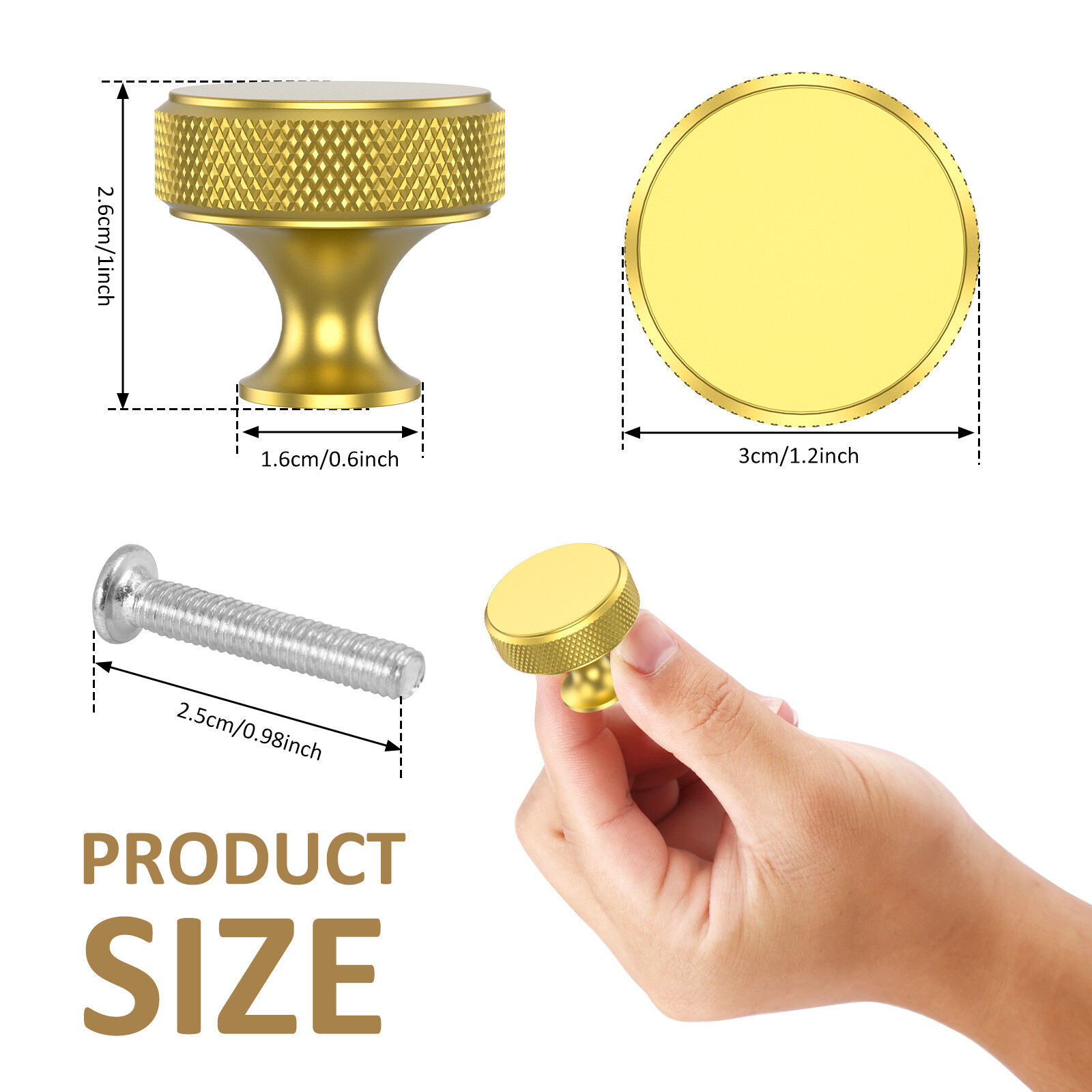 10x Aluminum Alloy Kitchen Door Knobs Cupboard Drawer Furniture