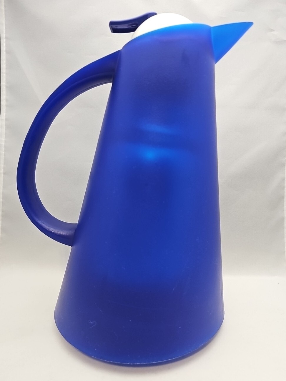 Mikasa Harbour Blue Thermal Carafe Frosted Modern Coastal Nautical Coffee Server