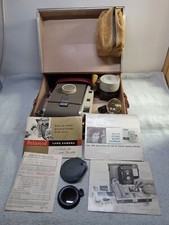 Vintage Polaroid Land Camera Model 800 With Case and Extras Untested