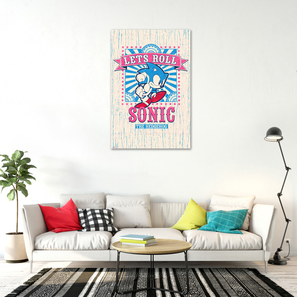 Sonic the Hedgehog - Coperta plaid in pile, 100x140cm
