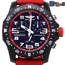 Breitling NEW Endurance Pro X82310 Red Rubber Breitlight 44mm Box/P/WTY #BR140