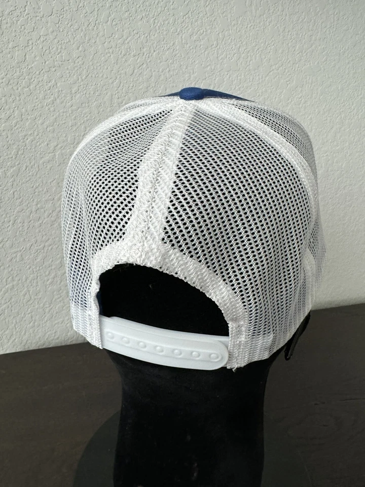 RETRO THROWBACK SEATTLE MARINERS TRIDENT LOGO ADULT SNAPBACK TRUCKER HAT NEW 🔱 - Image 4 of 4