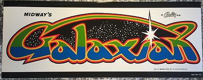 Galaxian Arcade Marquee 23''x9''