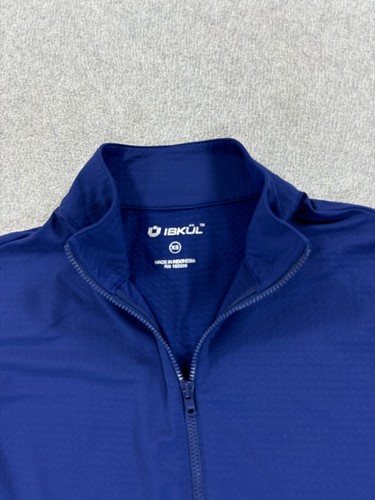 IBKUL Top mezza zip leggero finto collo (donna X-Small) blu - Foto 3 di 12
