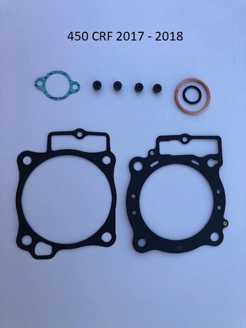 Pochette de joints haut moteur Honda 450 CRF pour réparer une perte de compression