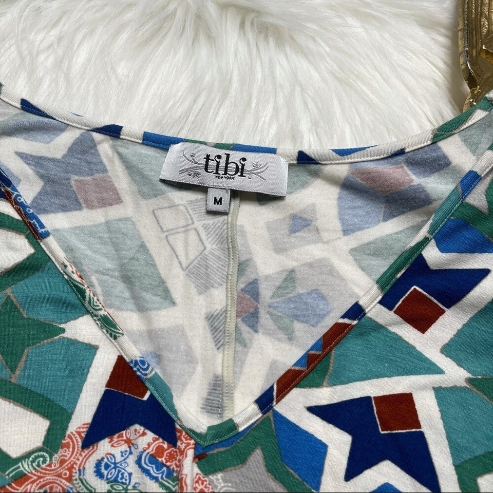 Tibi New York Baby Doll Printed Tunic Women’s Size Medium eBay