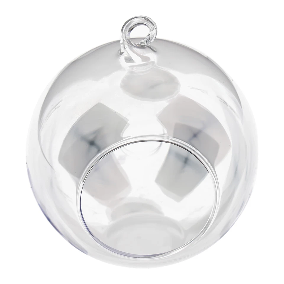 Terrario de Cristal Transparente con Agujero Colgante Perfecto para Bodas y Celebraciones Foto 2 de 4