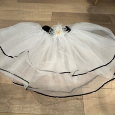 WEISSMAN LARGE CHILD BLACK AND WHITE DANCE SKIRT 13738