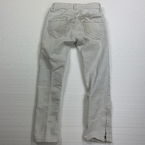 gymboree youth girls size 6 slim super skinny jeans zipper hem cotton blend - Picture 6 of 7