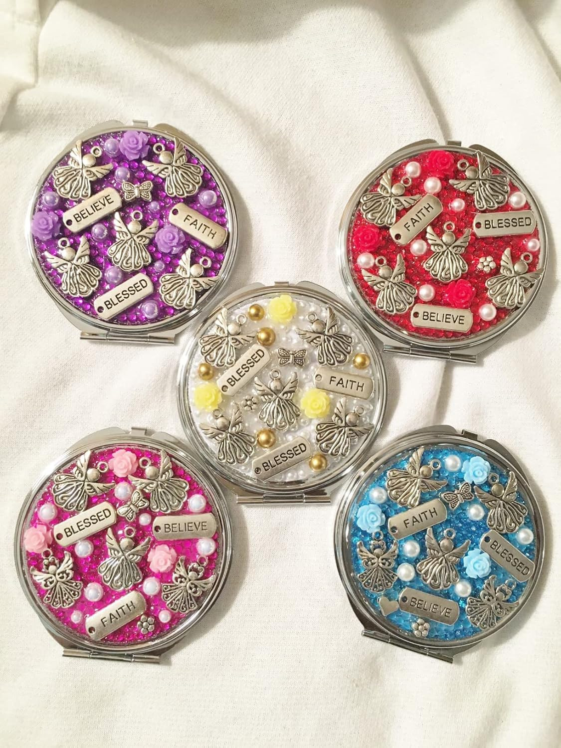 40PCS Antique Alloy Angel Charms Pendant Angel Ornaments for Necklaces, Bracelet