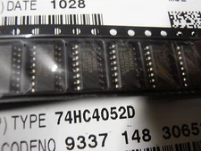 25PCS  74HC4052D   Multiplexer 4-Kanal 2fach  74HC4052   SO16  NXP rohs