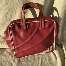 Borsa a mano vintage Invicta rosso/bianco