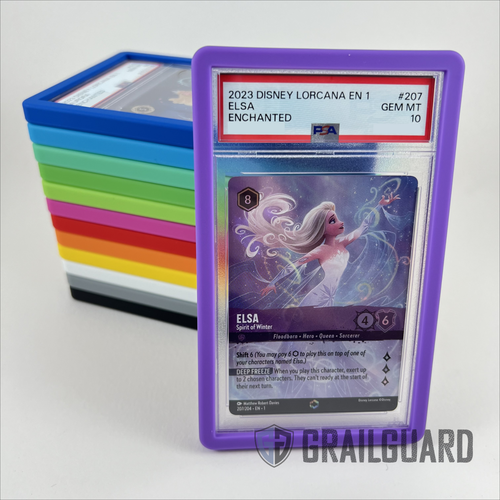 Graded Card Slab Bumper Protector Case for PSA MGC GG BGS - Strong TPU Material - Picture 1 of 29