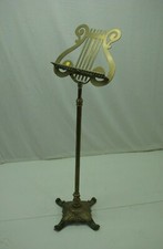 Adjustable Brass Lyre Sheet Music Stand - Elegant and Versatile