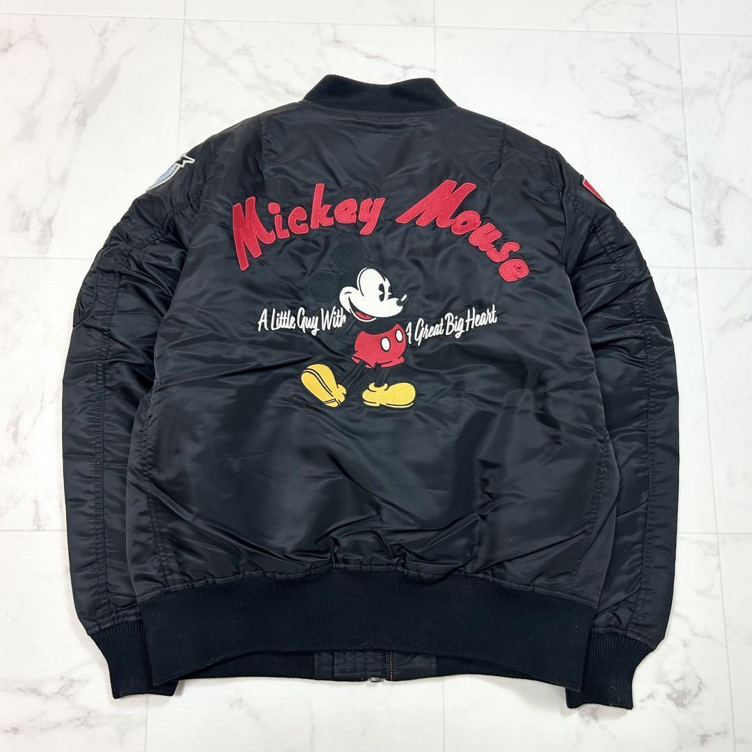 Avirex MA-1 Mickey Flight Jacket Black Disney Collection M Avirex MA-1 Mickey Flight Jacket Black Disney Collection M