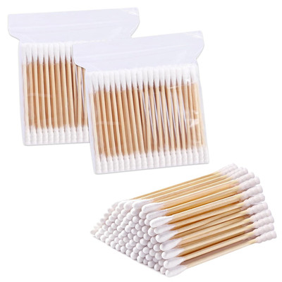 200 Stück Wattestäbchen, Nachhaltige Reinigungsstäbchen Für Make-Up Clean Care O