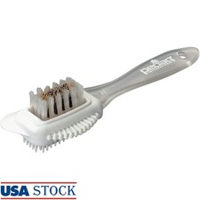 Dual-Bristle Suede Cleaner Rubber Handle Deep Cleaning Tool Shoes Bags Furniture