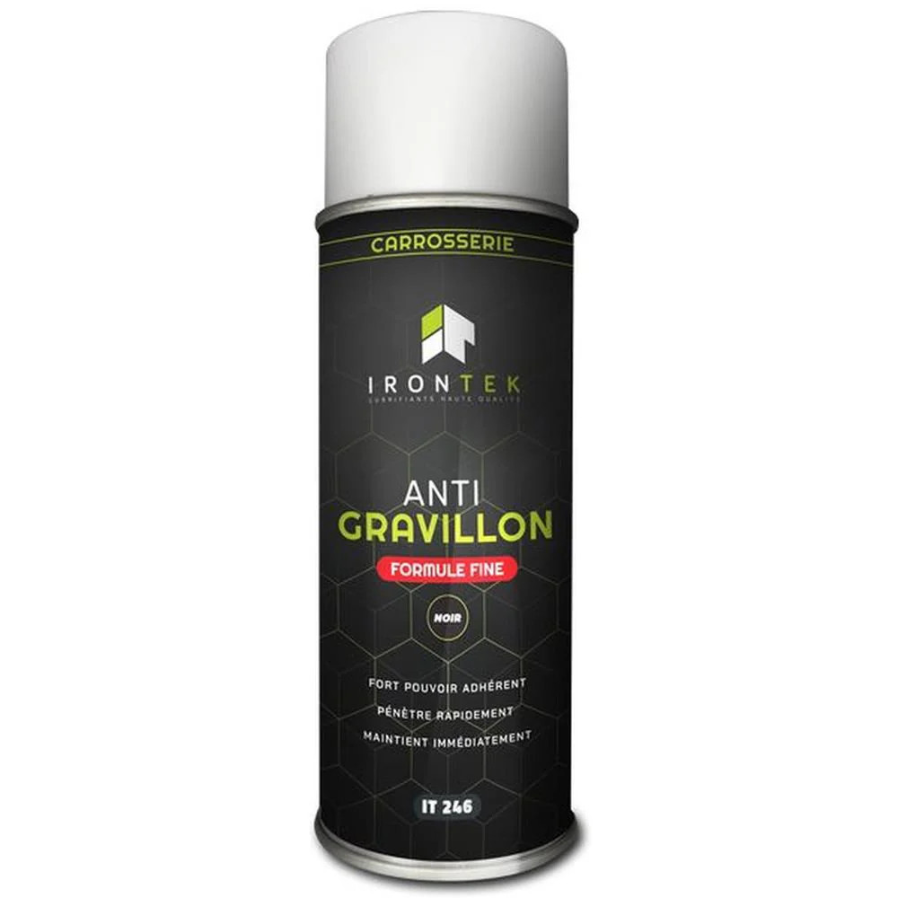 Antigravillons noir fin aérosol 400ml protection bas de caisse voiture