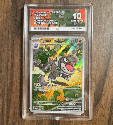 ACE 10 Pokemon Center ETB Promo Tyrunt 070 Promo Englisch   Mega Evolution  