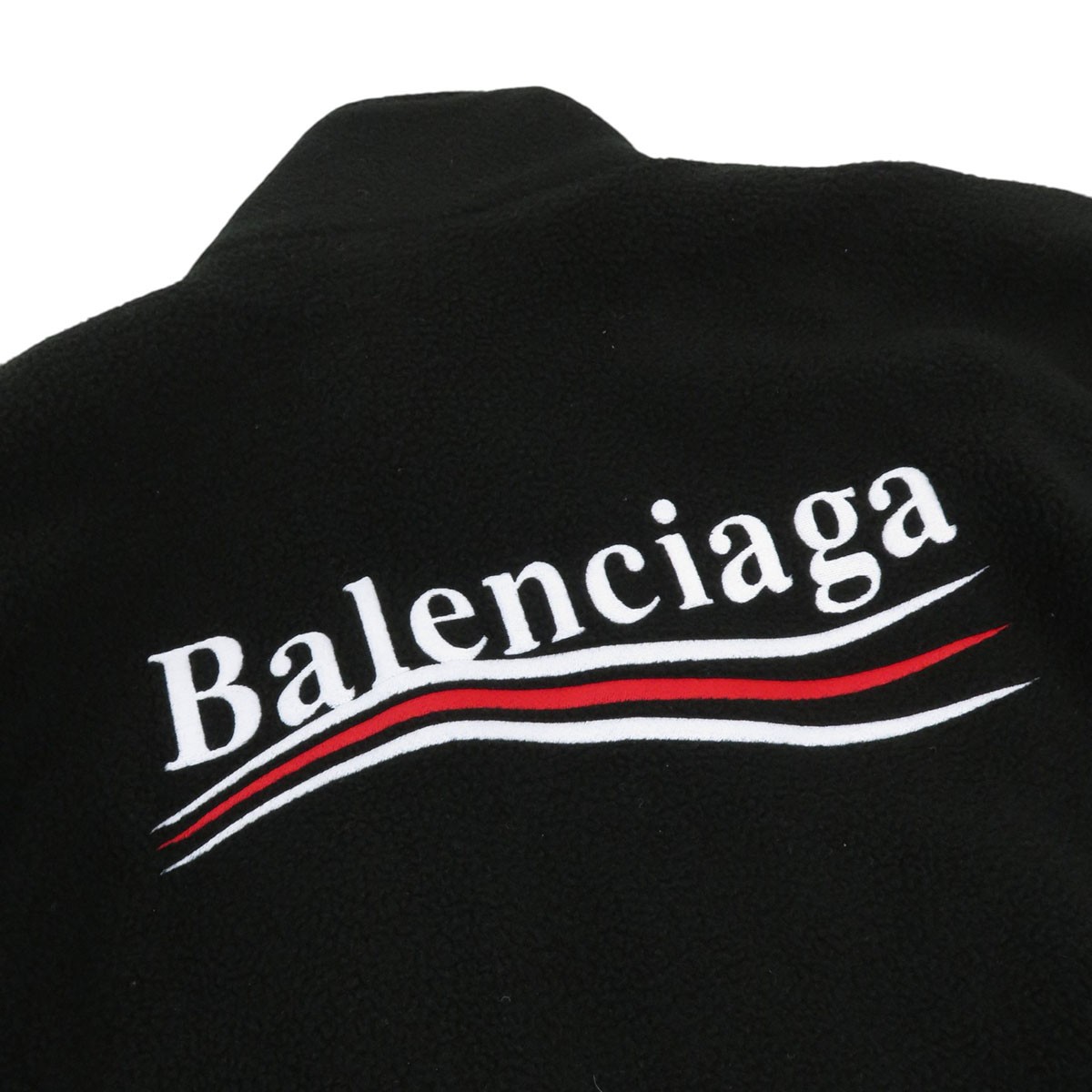 BALENCIAGA Campaign logo fleece jacket unisex black 【A】 thumbnail 3