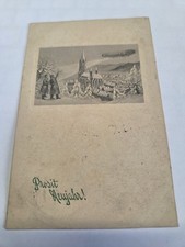 AK Historische Neujahrs Karte 1913 , Personen winken Zeppelin zu