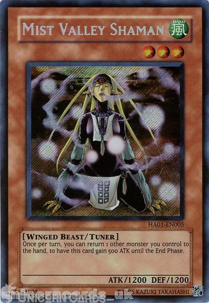 HA01-EN005 Mist Valley Shaman Secret Rare UNL Edition Mint YuGiOh Card