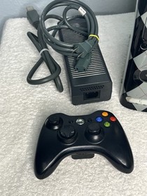 Microsoft Xbox 360 Console w/ 2 Controllers & Cables 16GB Hard Drive - Tested!