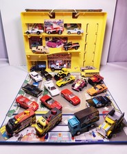 Lot Of 26 Vtg 1970s 80s Hot Wheels/ Matchbox Diecast W Realtoy Playing Case