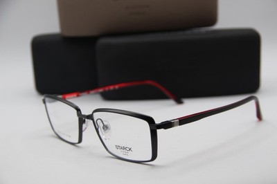 with tags  STARCK EYES SH 2071T 0001 BLACK RED AUTHENTIC EYEGLASSES WCAS G2U