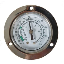 GRAINGER APPROVED 1EPE4 Analog Panel Mt Thermometer,-40 to 120F 1EPE4