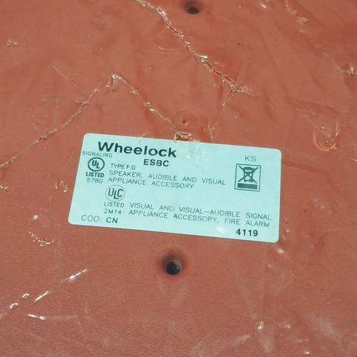 Eaton ESBCR Wheelock Exeder Surface Backbox, Ceiling Mount, Red - NEW - Picture 3 of 5