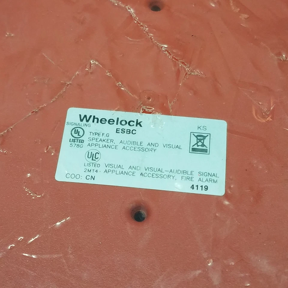 Eaton ESBCR Wheelock Exeder Surface Backbox, Ceiling Mount, Red - NEW - Image 3 of 4