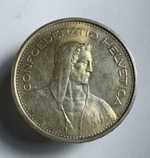 1967-B Switzerland 5 Francs Silver Coin Type I Edge Lettering -1031