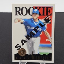1995 Score Summit Baseball Alex Gonzalez #125 Rookie Sample Toronto Blue Jay's