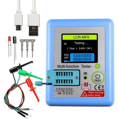 -MF9 TFT LCD Display Multimeter Transistortester Diode Triode Kondensator W9158
